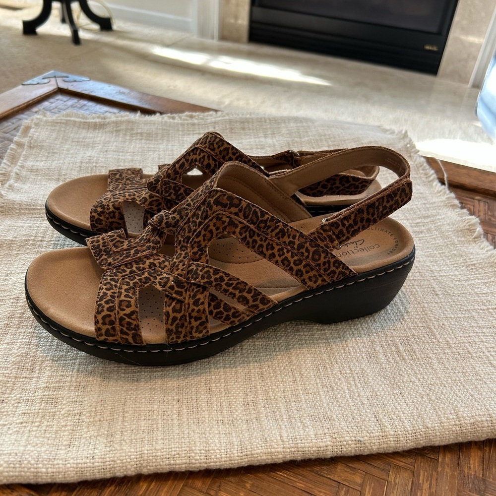 Clarks Collection Lynette Deb Animal Print Sandals